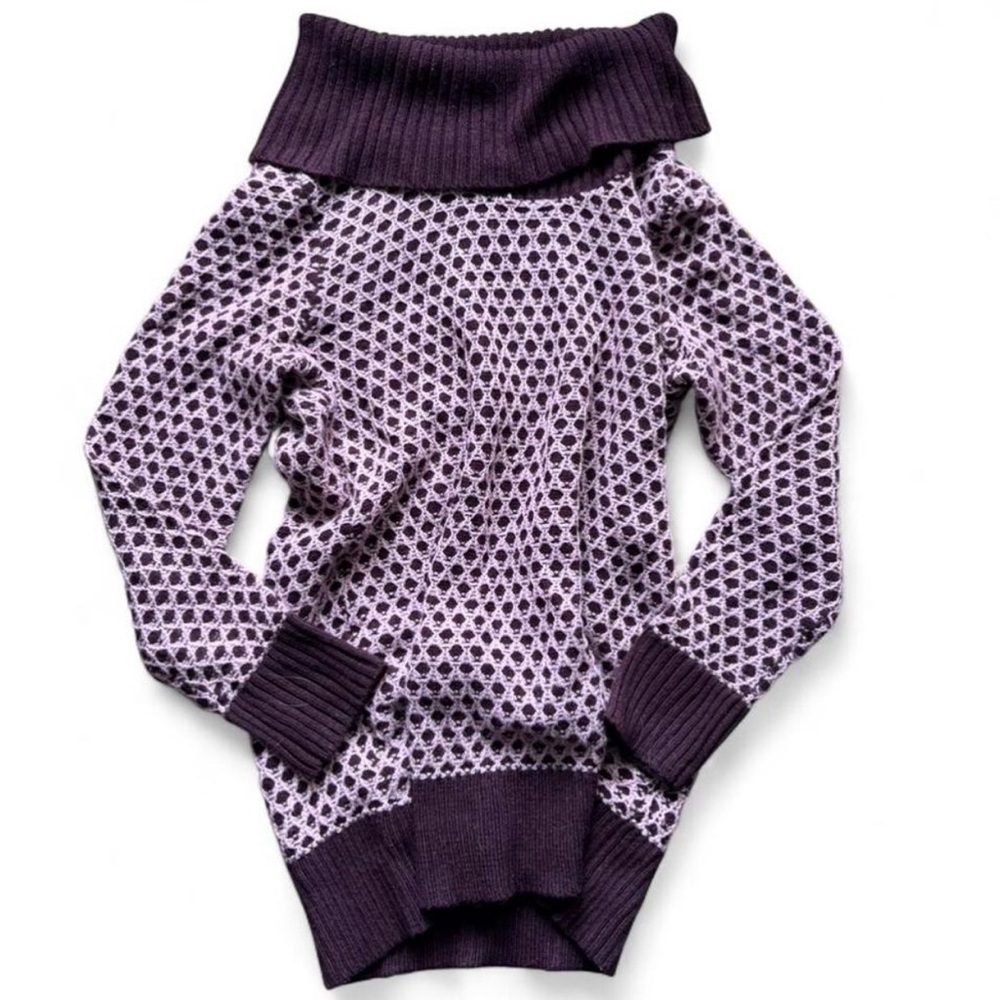 Reitmans Deep Purple Cowl Neck Sweater